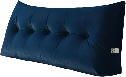 Vista 8 de Cojín triangular para la espalda, almohada de cuña larga para dormir después de la cirugía, almohadas de lectura para sentarse en la cama, cojín