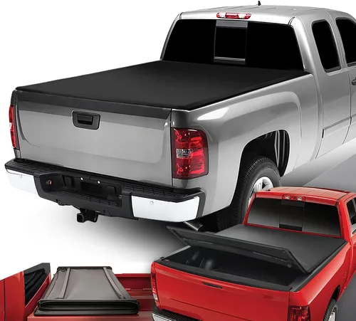 Vista 17 de DNA MOTORING TTC-RU-031 - Cubierta suave enrollable para caja de camioneta compatible con plataforma Fleetside/Styleside de 5 pies y 7.5 pulgadas