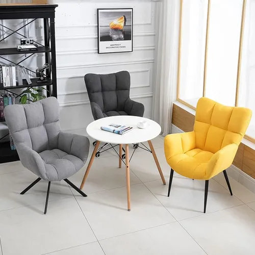 Vista 2 de Silla ergonómica de oficina giratoria para escritorio, altura ajustable, con reposabrazos, cómodas sillas ejecutivas