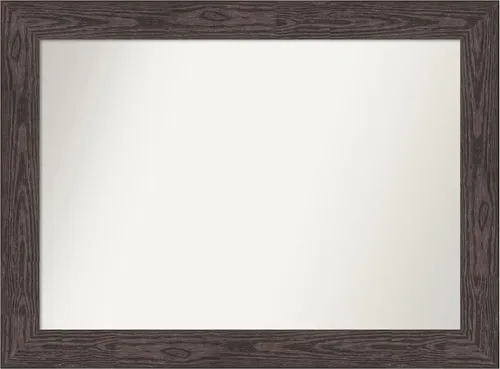 Vista 328 de Amanti Art Espejo personalizado, espejo de baño negro puente, espejo de pared o espejo de tocador de baño sobre el fregadero (26 x 26 pulgadas)