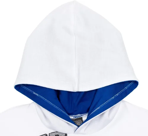Vista 4 de STAR WARS R2-D2 C-3PO - Sudadera con capucha de forro polar para niños, color azul claro, Azulclaro