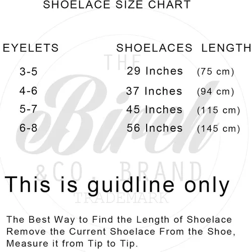 Vista 3 de BIRCH's Oval Shoelaces 27 Colors Half Round 14" Shoe Laces 4 Different Lengths