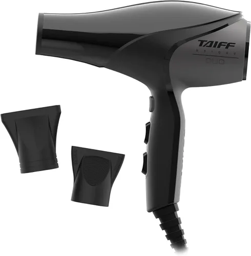 Vista 6 de TAIFF Unique Duo - Secador de pelo profesional Motor de CA de 127 V 1875 W Turmalina iónica y tecnología de titanio de cerámica con 2 boquillas