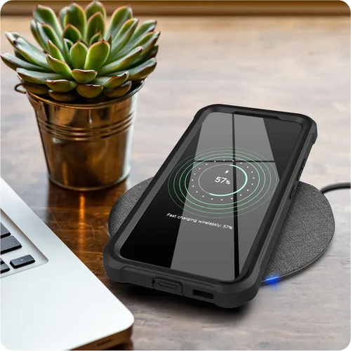 Vista 8 de Funda para cinturón 2 en 1 con funda resistente para Samsung Galaxy S22 - Funda a prueba de golpes con clip de nailon balístico para teléfono (S22)