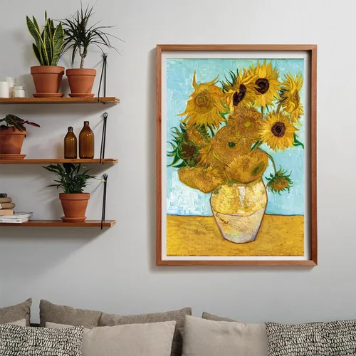 Vista 6 de Clementoni Rompecabezas de 1000 piezas para adultos, Van Gogh, Girasoli Sun Flowers