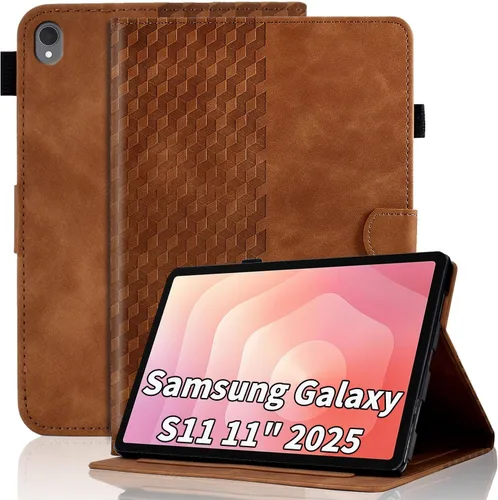 Vista 66 de Funda para Samsung Galaxy Tab S6 Lite 2024/2022/2020 de 10.4 pulgadas SM-P620/P625/P610/P613/P615/P619 de piel sintética, funda magnética con Negro