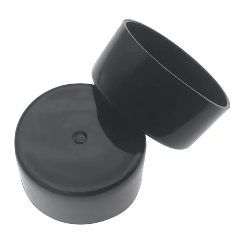 Vista 3 de FDXGYH 4 piezas de barras de rodamiento de 1.98 pulgadas, tapas negras de goma, cubiertas de polvo para buje de rueda de remolque, protector