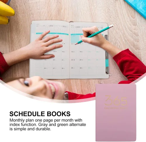 Vista 6 de Tofficu 1 Pc 2021 2021 Agenda Book Notepad Journals 2020 2021 Planner Diary Book Monthly Agenda Organizer Cuadernos Notbook Notebook Hardcover