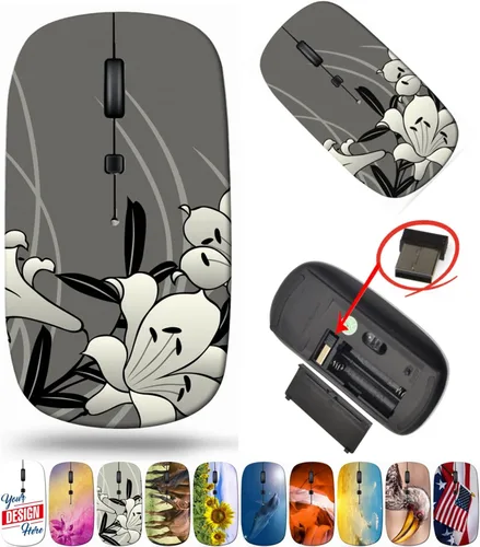 Vista 5 de maizi Ratón inalámbrico personalizado para Mac Book Ordenador portátil personal, Ratones inalámbricos para Mac ID de imagen: 26623051 Pétalos