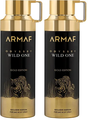 Vista 2 de Odyssey Wild One Gold Edition por Armaf para hombres - Spray corporal de 6.8 onzas