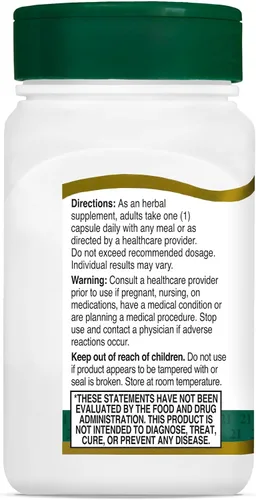 Vista 6 de 21st Century Curcumina 95 suplementos herbarios, 45 unidades (22757) Curcumin 95 with Turmeric Extract 500 mg Standardized to 95 Percent