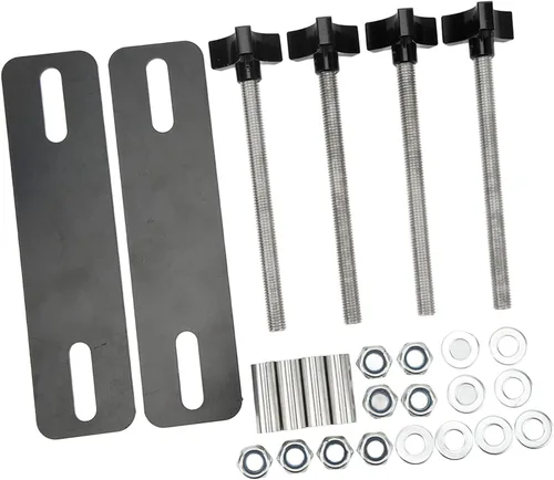 Vista 6 de Luqeeg Kits de pasadores de montaje para tablas de tracción, kit de montaje de tabla de tracción con placa base de acero resistente para pistas