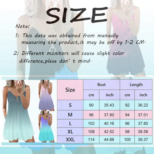 Vista 3 de KAYAMU Vestidos de verano para mujer, estilo bohemio, estampado floral, cuello en V, sin mangas, tirantes delgados, vestidos de verano con bolsillos