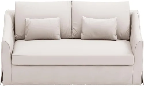 Vista 15 de Funda Farlov de algodón para sofá biplaza de 70 pulgadas de ancho, compatible con funda de sofá IKEA Funda de algodón resistente Farlov