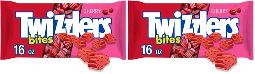 Vista 5 de Twizzlers Bites sabor cereza estilo regaliz, bolsas de caramelo masticable, 7 oz (12 unidades)