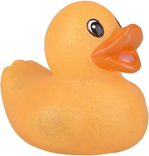 Vista 5 de Surtido de 5 patos de goma con purpurina de 2 pulgadas para niños, regalos de cumpleaños, baby showers, actividades de playa y piscina, 2 pulgadas