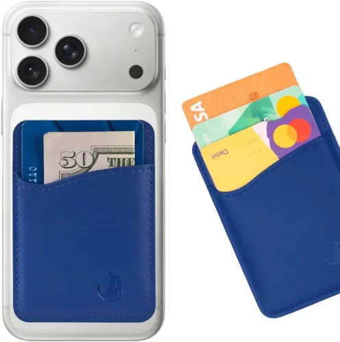 Vista 14 de Wallaroo Premium - Tarjetero adhesivo de cuero para teléfono celular - Para Android e iPhone - Para mujeres y hombres - Resistente con forro