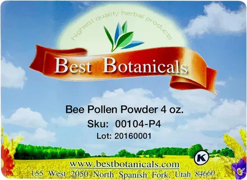 Vista 2 de Best Botanicals Polen de abeja en polvo 4 oz.