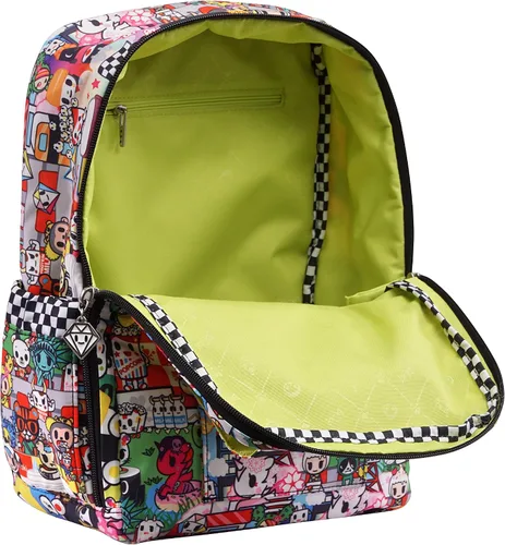 Vista 4 de JuJuBe MiniBe Mochila Escolar ligera Viajar Bolsillos Organización Niños o adultos Tokidoki Sushi Cars
