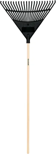 Vista 4 de Truper, rastrillo para jardín, profesional, de acero, Tru Tough - Rastrillo plástico para arbustos con cabeza de 20,32 cm
