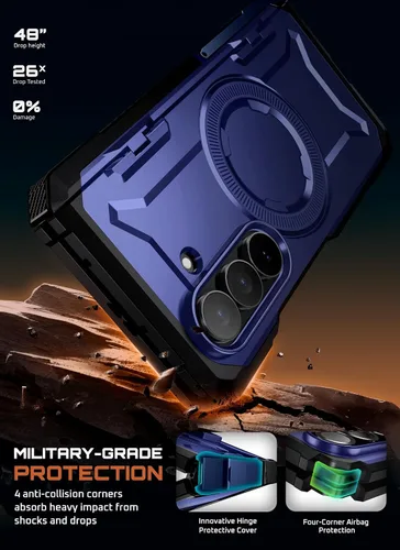 Vista 3 de SUPCASE Funda para Samsung Galaxy Z Fold 7 con Soporte (UB Grip), [Compatible con MagSafe] [Protector de Pantalla de Vidrio Templado Integrado]