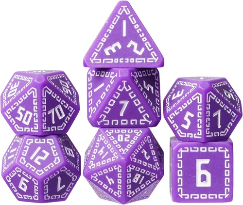 Vista 25 de Juego de dados de resina para DND, juego de 7 dados poliédricos negros D&D rellenos con papel de colores brillantes para juegos de rol