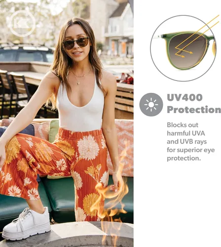 Vista 3 de Knockaround Mary Janes Polarized Sunglasses for Men & Women - Impact Resistant Lenses & Full UV400 Protection