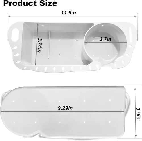 Vista 2 de HIUMI Paquete de 2 organizadores para botes, portavasos marinos, ajuste universal para Bass Boat Kayak Pontón Jon Boat Pesca Cabaña
