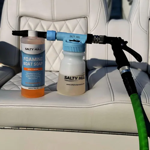 Vista 6 de 2 botellas de jabón espumoso Salty Hull para barco, naranja