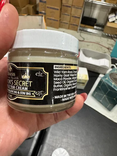 Vista 3 de Genesis Solomon's Secret - Crema de raíz de ñame silvestre para hombre, 2 onzas, crema de ñame orgánica para hombres con maca, bayas de árbol casto