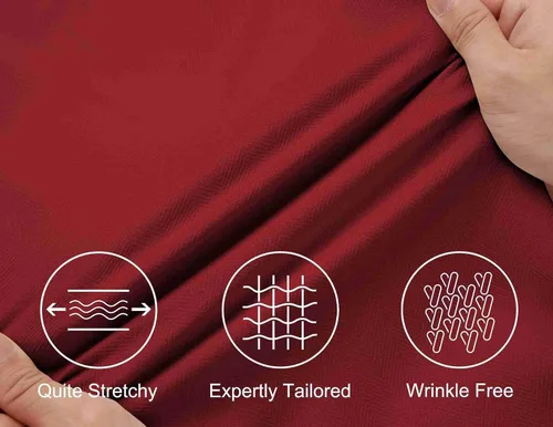 Vista 4 de COOFANDY Camisas casuales con botones para hombre de manga larga sin arrugas