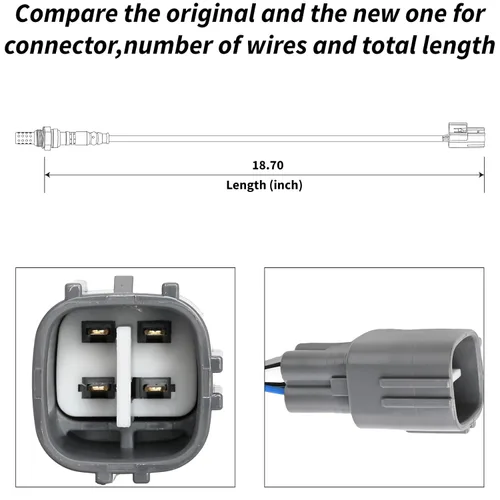 Vista 8 de Sensor de oxígeno 234-2003 aguas arriba compatible con Prizm Corolla 1995-1997 1.6L 1.8L L4 MR2 1992-1995 2.2L