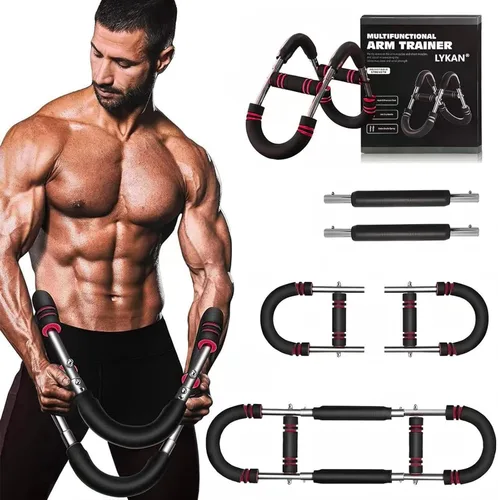 Vista 8 de LYKAN Entrenador de brazo Twister, equipo de entrenamiento de pecho ajustable de 40 a 100 libras, entrenador de brazos, entrenador de brazo