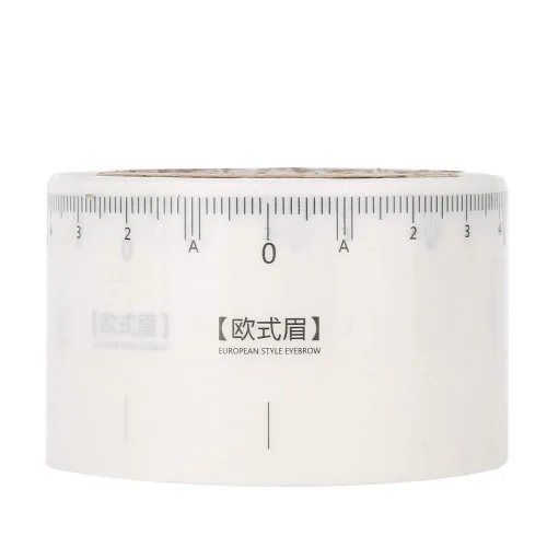 Vista 7 de 50 calcomanías desechables para reglas de cejas, plantillas de herramientas de medición de cejas para microblading, modelado y simetría, guía