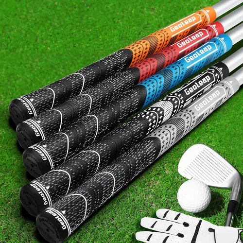 Vista 7 de Geoleap Golf Grips Set of 13- Grips with Tapes and Grips with All Repair Kits for Choice,Hybrid Golf Club Grips All Weather Contral, High Feedback &