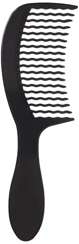 Vista 4 de Wet Brush Peine Desenredante, Negro - Desenredante de Cabello de Dientes Anchos con Diseño WaveTooth que se Desliza Suave y Gentilmente a Través
