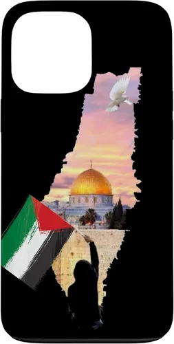 Vista 24 de Boy Hold Palestine Map Flag Jerusalem's City Palestinians Case for iPhone 17