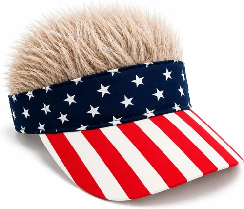 Vista 14 de Gorra con visera para hombre con cabello falso, gorra con cabello para hombres, divertidas gorras con pico, gorras de béisbol con cabello, gorras