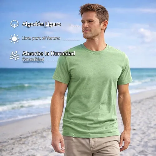 Vista 6 de SOCKS'NBULK Camisetas de manga corta con cuello redondo de algodón para Paquete de 12 variados.