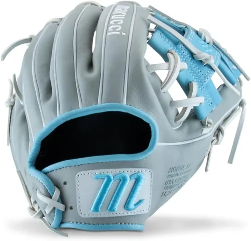 Vista 11 de MARUCCI Serie de guantes de béisbol Cypress Series 11.75" - ROSA/AZUL REAL