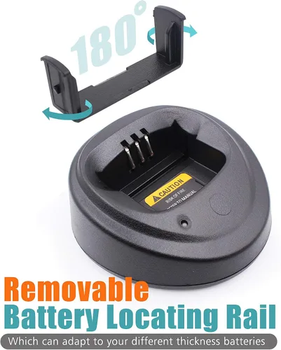 Vista 3 de Reemplazo WPLN4137BR WPLN4137 PMPN4173A Cargador para Motorola R2 CP200 CP200D PR400 EP450 DEP450 CP040 CP150 CP180 Cargador rápido y NNTN4497