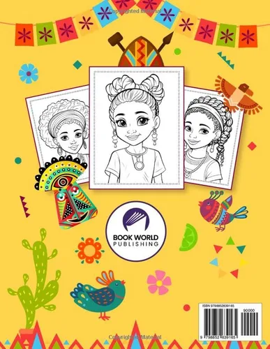 Vista 2 de My Beautiful Brown Girl Colouring Book Coloring Pages Especially for Little Brown Girls with Natural Curly Beautiful Hair for Holiday Fun and
