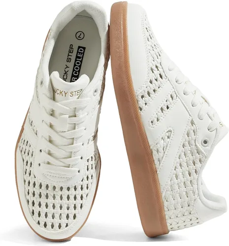 Vista 14 de LUCKY STEP Zapatillas de moda con suela de goma retro para mujer