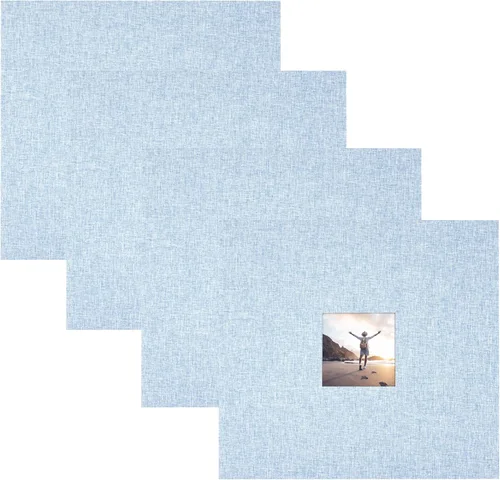 Vista 23 de Álbum MCS de tela, con foto en la tapa, de 12 x 12 pulgadas Azul