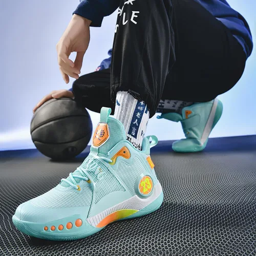 Vista 6 de KEMTAT Men's Training Basketball Shoes Mandarin Duck Breathable Practical Basketball Shoes Sports Shoes
