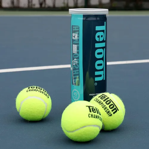 Vista 9 de Teloon Pelotas de Tenis para Campeonato - Extra Resistente - Pelotas de Tenis Presurizadas de Fieltro de Resistencia Regular