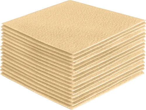 Vista 160 de FabricLA Hojas de fieltro acrílico para manualidades, cuadrados de fieltro precortados suaves de 4 x 4 pulgadas (3.9 in x 3.9 in), utiliza hojas