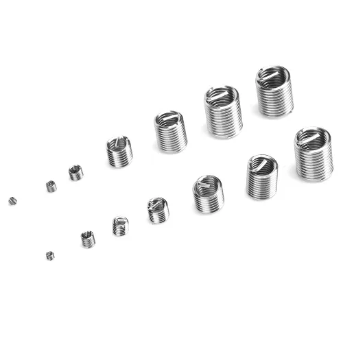 Vista 8 de YWBL-WH Kit surtido de tornillos de herramienta de reparación de rosca de alambre de acero inoxidable 140pcs con caja de plástico