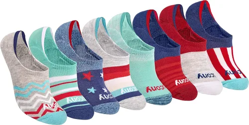 Vista 13 de Saucony 8 pares de calcetines invisibles acolchados para mujer. Armario (8 Pares)