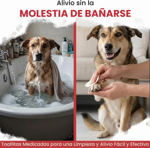 Vista 7 de Dog Paw Wipes Antibacterial 50 Count - Toallitas antifúngicas para perros
